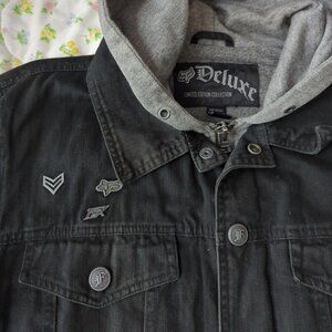 Denim hoodie-lined coat by Fox Racing